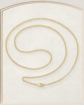 18K 1.5mm Rolo Chain