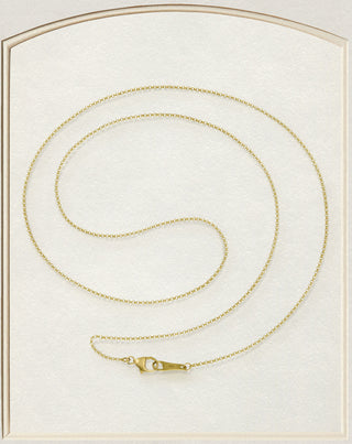 18K 1 mm Rolo Chain