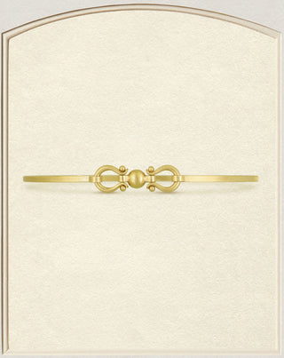 18K Gold Butterfly Lyre Cuff