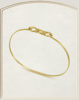 18K Gold Butterfly Lyre Cuff