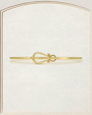 18k Gold Lyre Cuff Bracelet