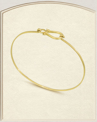 18k Gold Lyre Cuff Bracelet