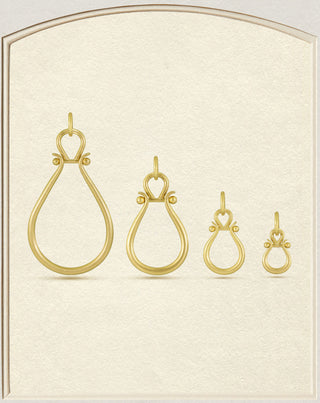 18k Gold Medium Lyre Pendant