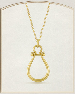 18k Gold Medium Lyre Pendant