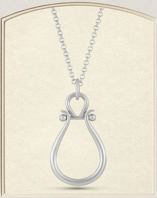 Sterling Silver Medium Lyre Pendant
