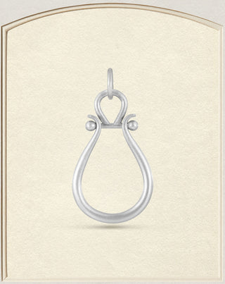 Sterling Silver Medium Lyre Pendant