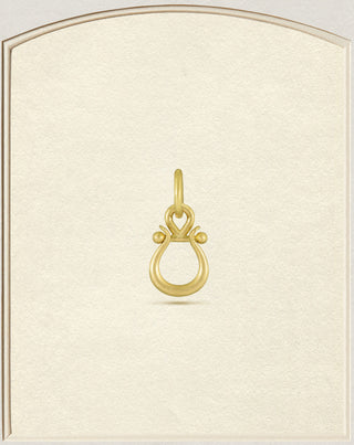 18k Gold Mini Lyre Pendant