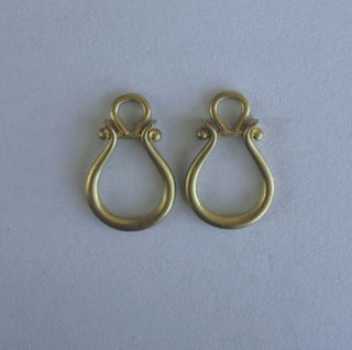 18k Gold Small Lyre Earrings