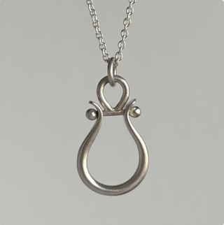 Sterling Silver Small Lyre Pendant