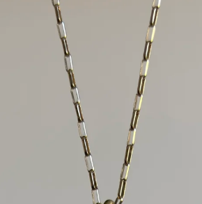 Gold Elongated Rolo Chain